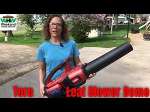 Clean The Driveway Quickly With The Toro Flex Force 60V Leaf Blower Demonstration