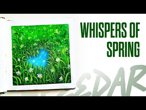 Whispers of Spring | Peaceful Nature Mini Painting