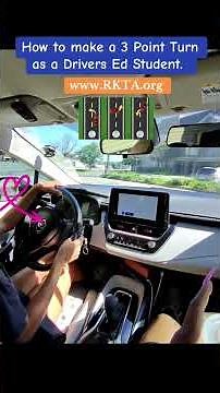 “ HOW TO Master the 3-Point Turn in 3 Simple Steps! 🚗💨 #DrivingTips #LearnToDrive”