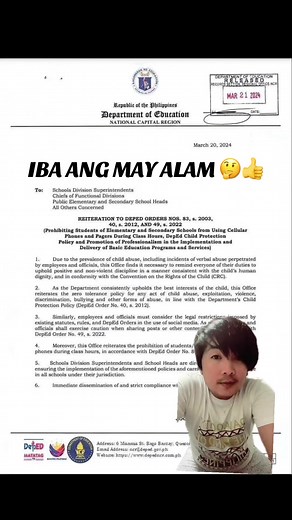 Education in the Philippines: Regional Memorandum Insights