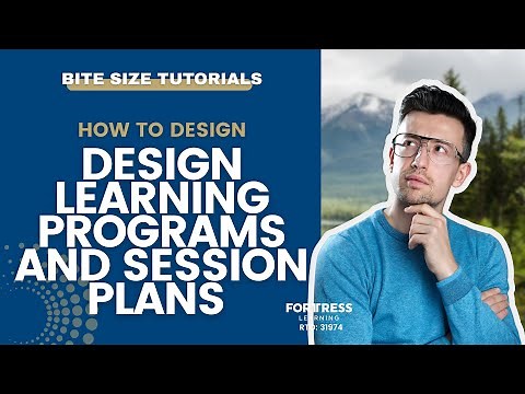 How to Design Learning Programs and Session Plans (TAE40122 / TAE40116)