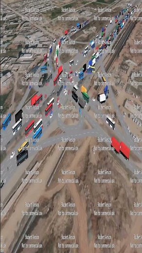 Clover Leaf intersection design PTV Vissim # roads #infrastructuredesign #shortvideo #ptv