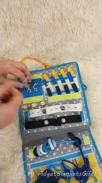 Dementia Fidget Book | Sensory Activity for Alzheimer’s & Elderly Adults | FidgetBlanketsGifts