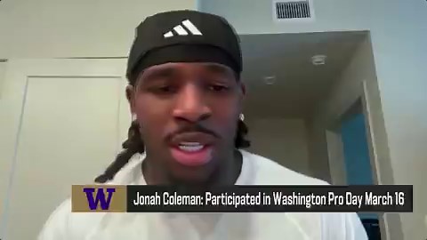 A fantastic chat with Washington RB Jonah Coleman on The Insiders on @nflnetwork on our rankings needing a tweak, how he’s “dominating” his interviews with teams, having @CoachJeddFisch in his corner, a breakdown of his back tattoo and much more.