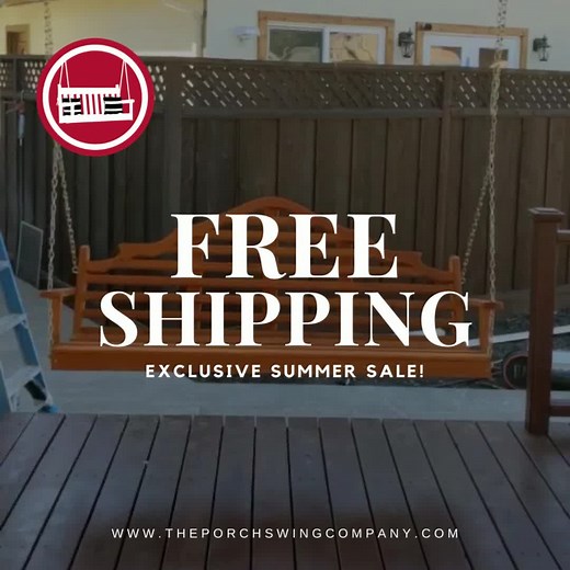 4.7K views · 35 reactions | Marlboro Red Cedar Porch Swing now has free shipping with a quick ship. Made right here in the United States and handcrafted by Amish craftsmen. Product Featured:https://theporchswingcompany.com/collections/all-porch-swings/products/a-l-furniture-co-marlboro-red-cedar-porch-swing | The Porch Swing Company | Facebook