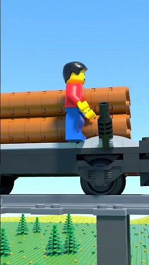LEGO Train vs GIANT TSUNAMI - Epic Ride Fail #shorts