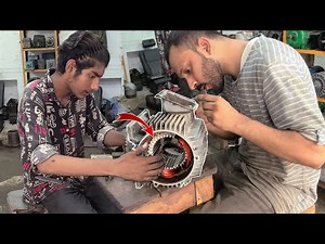 Amazing Technique of Electric Motor Rewinding (4k) │ Rebuilding Electric Motor