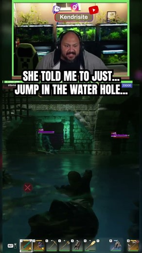 She said jumping in was safe... #Enshrouded #enshroudedgameplay #streamer #clips #reels #shorts