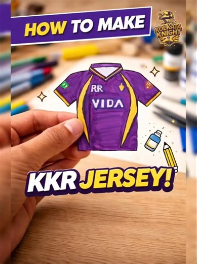 how to make kkr jersey at home