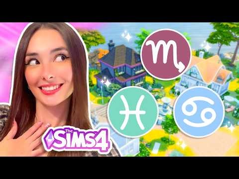 Each Tiny Home is a Different WATER ZODIAC Sign in The Sims 4!