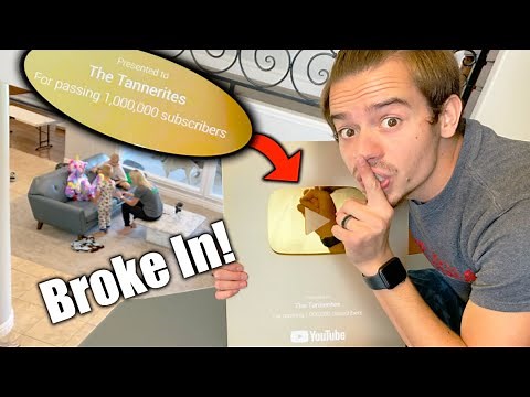 I STOLE The Tannerites Gold Play Button!! *Without Them Knowing!*