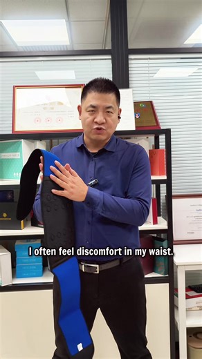 Warm and heated lumbar support belt for lower back pain