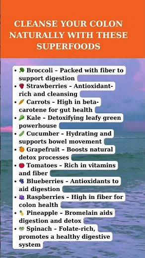 11 Superfoods to Naturally Cleanse Your Colon & Boost Digestion