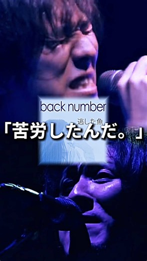 back number「重なり」— 歌詞の一節「苦労したんだ。」