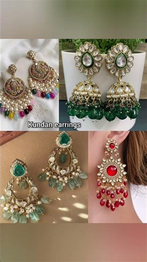 ✨ Top 5 Types of Kundan Accessories Every Girl Must Own! 💎👑 #Shorts