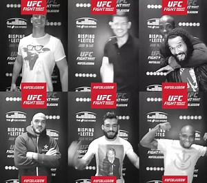 36K views · 303 reactions | The first set of fighters check in for UFC Fight Night Glasgow and jump in front of our GIF booth! | UFC | Facebook