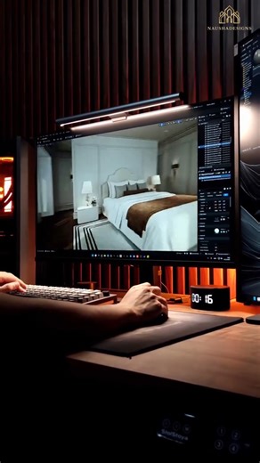 Nausha Designs on Instagram: "Nausha Designs creates modern residential spaces with complete 3D designs—bringing your dream home from concept to reality. ➡Complete home interior design ➡Residential interior solutions ➡Home design services 📞 Call or WhatsApp: 0330 7055528 #MehshanInterior #ModernWardrobe #CustomCloset #BespokeInteriors #InteriorDesign #HomeDecor #LuxuryLiving #ModernHome #StorageSolutions #WalkInCloset #FurnitureDesign #CustomizedWardrobe #MinimalistInterior #HomeRenovation #Spa