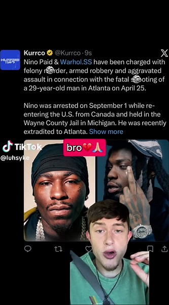 charged not arrested #ninopaid #warholss #rapnews #undergroundrap #undergroundmusic
