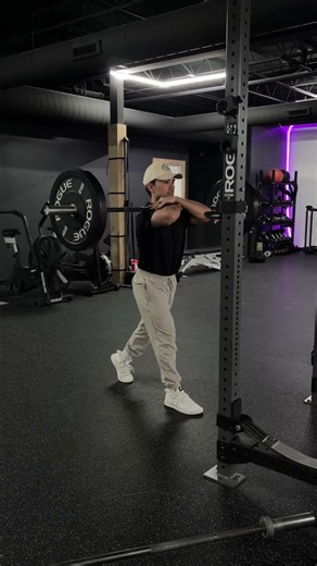 Barbell Front Rack Split Squat - Arms Crossed