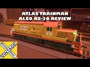 Atlas Trainman Alco RS-36 Locomotive Unboxing and Review (Sunbelt System)