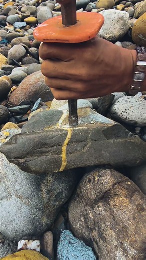 The discovery of quartz containing many gold grains💤🤑 #goldrush #nature #treasuresearch #crystals