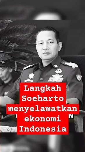 The beginning of the New Order, Soeharto's steps to save the Indonesian economy. #indonesianhisto...