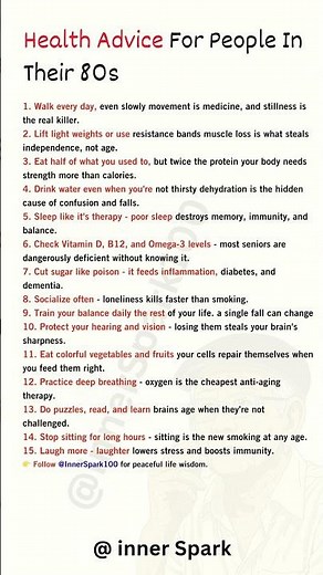 15 Powerful Health Habits That Help People Stay Strong and Independent in Their 80s