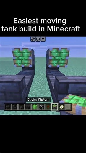 Easiest moving tank, Redstone build in Minecraft bedrock edition