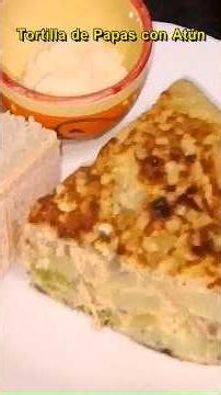 Tortilla de Patatas con Atún, Cebolla y Pimento 😋