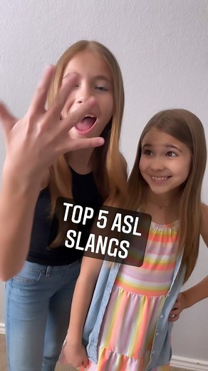 Shaylee Mansfield on Instagram: "In every language, there are slangs… guess what?!? Deaf people have their own slangs they use in their lives. Here are our top five favorite ASL slangs! 💋🔥🤟😳🤔✨ 1) Vee-Vee: Very interesting or nice to know 2) Kiss-Fist: To love something, but not in a romantic way 2) True-Biz: for real, seriously 4) Champ: the best or the best of the best 5) Pei-Pei: So good, talented, and in some cases, I’m better! Which one is your favorite ASL slang?"