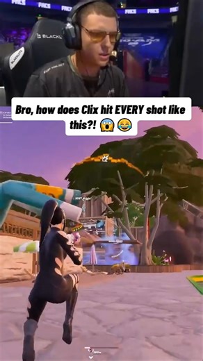 Bro, how does Clix hit EVERY shot like this?! 😱😂 #fortnite #fortniteclips #gaming