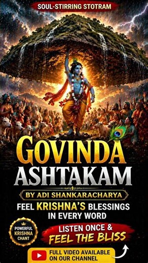 Govinda Ashtakam | Powerful Devotional Chant for Peace & Prosperity | Must Listen on Saturdays