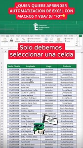 Filtrá y encontrá miles de datos con botones automáticos en Excel 🧐✅🔥 — ¡Interacción instantánea sin fórmulas complejas! Ideal para dashboards, reportes dinámicos, formularios, inventarios o cualquier sistema de navegación rápida. ✅ Cómo hacerlo paso a paso: Activá la pestaña Desarrollador en Excel Insertá un botón de comando o control de formulario Asignale una macro o fórmula que active un filtro específico 👉 Ejemplo: mostrar solo productos con stock bajo, ventas mayores a X, etc. Combiná c