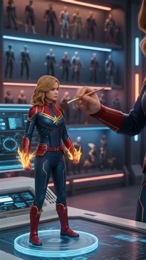 “Captain Marvel Builds Her Own Mini Superhero – Unbelievable Transformation!”