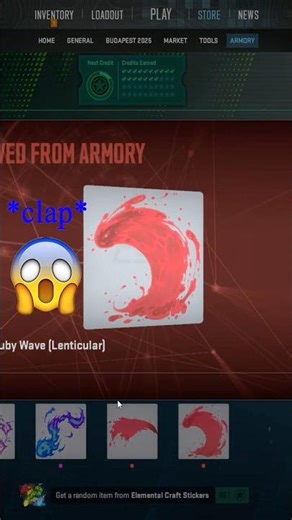 Sticker | Ruby Wave (Lenticular) opening #csgo #cs2
