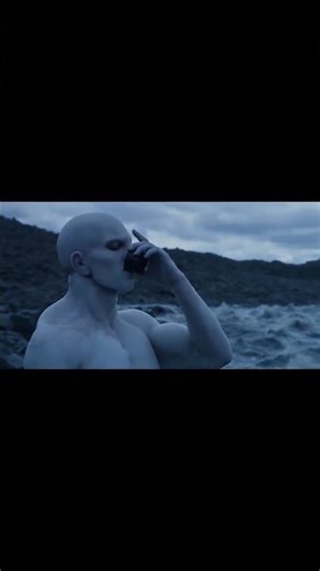 alien giant drinks strange looking liquid then his body gets destroyed ..