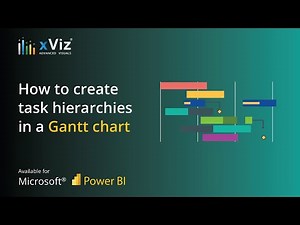 How to create task hierarchies in a Gantt chart