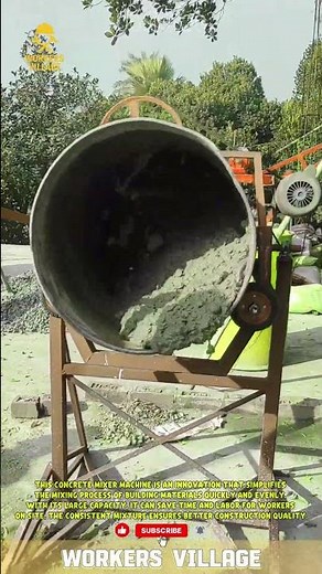 This concrete mixer machine is an innovation that simplifies the mixing process of building material