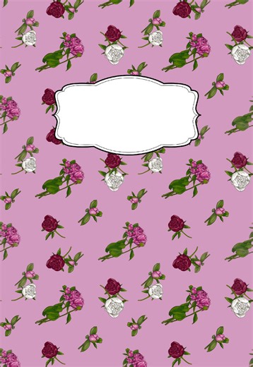 Coquette Floral Composition Notebook Cover PNG - Etsy