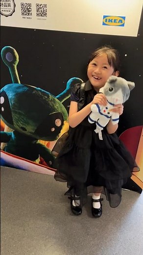 Wednesday meet the Alien in ikea #cute #alien #ikea #wednesday