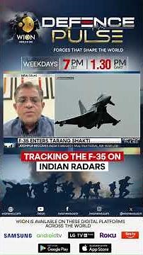 Tracking the F-35 on Indian Radars | WION Defence Pulse