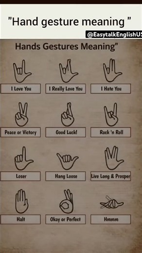 🤟 Do You Know These Hand Gestures? Learn their meanings in just 30 seconds! ✋✨ #mysmarthands #yt