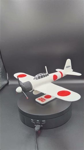 3D Printed Mitsubishi A6M2 Zero Fighter Model - Bambu Lab A1 Quality