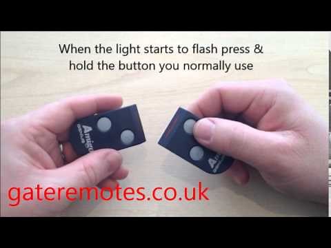 Programming a Genius Amigo Garage & Gate Remote Control