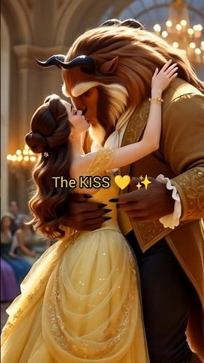 Belle & Beast transformation in 3D 🌹#shorts