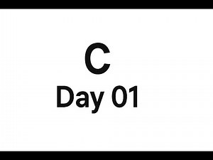 C Basic to Pro | Day 01