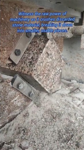 🔨 Stone Crusher in Action: Transforming Waste into New Materials! ♻️