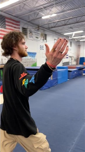 Weird looking double backflip #tricking #tumbling #gymnastics #tumbling #circus #cirque #backflip