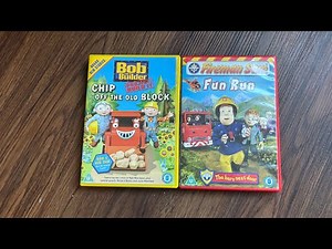 My Bob The Builder & Fireman Sam UK DVD Collection
