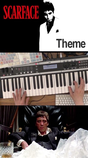 SCARFACE Theme #shorts #shortvideo #korg #korgx50 #cover #moviethememusic #scarface